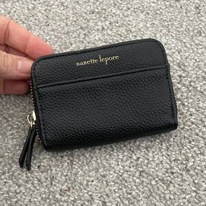 Nanette Lepore Black Textured Wallet